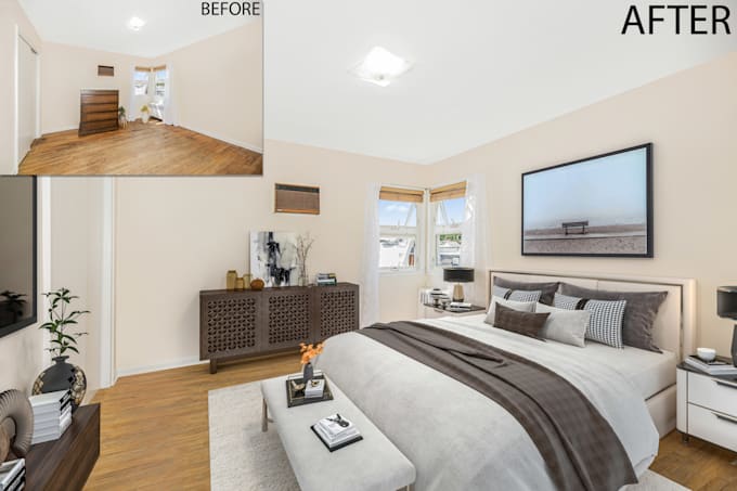 Edit, declutter and virtual stage your real estate listing by Picfix01 ...
