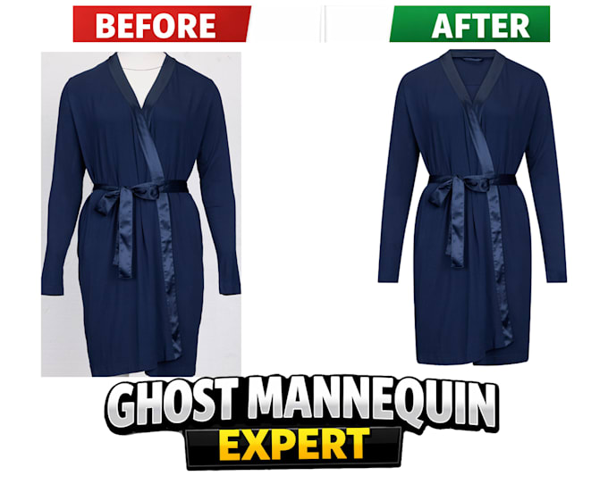 do symmetrical neck joint, wrinkle removal, and clothing shaping for ecommerce