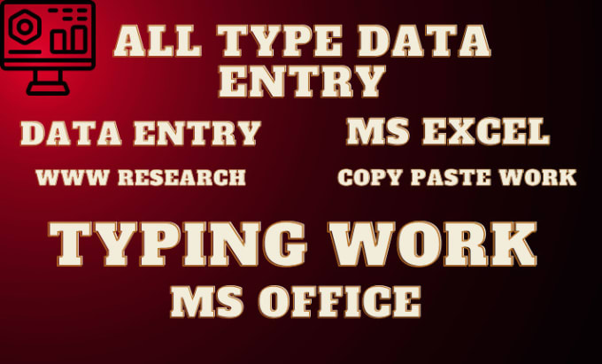 Do Fastest Data Entry Data Mining Ms Excel Typing By Raginibansal72 Fiverr 3906