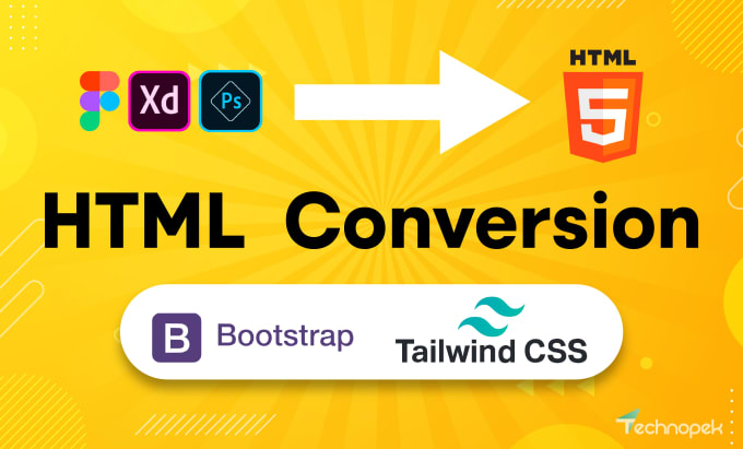 Use tailwind css or bootstrap to convert web mockup to html by ...