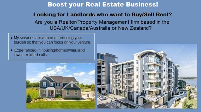 be your real estate appointment setter