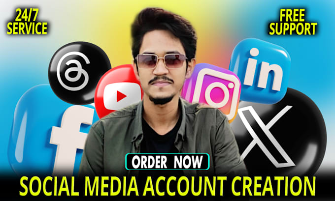 create social media accounts
