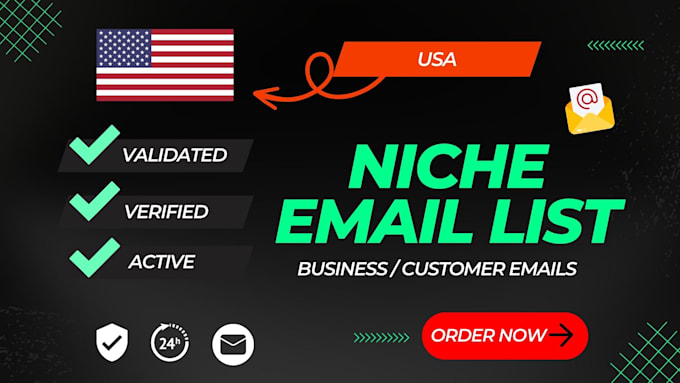 find active and verified niche USA email list for email marketing