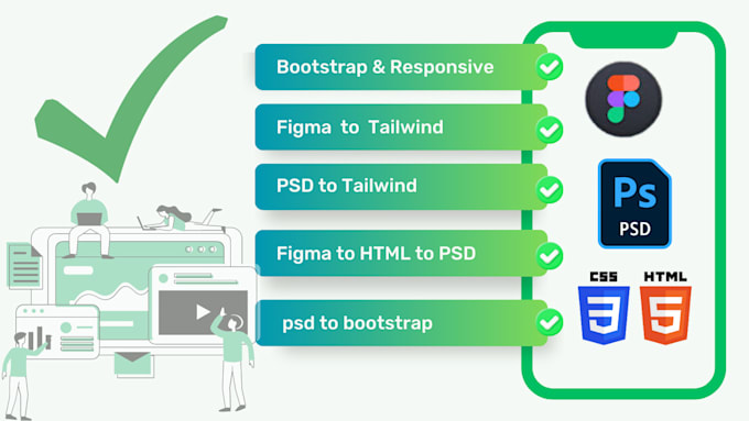 build frontend website figma to html css with tailwind css