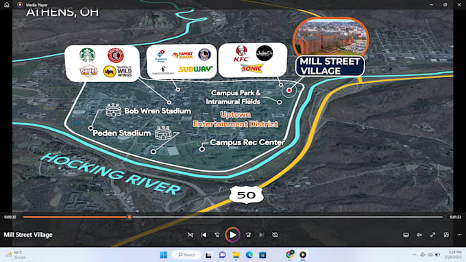 make a promo video for real estate with google earth