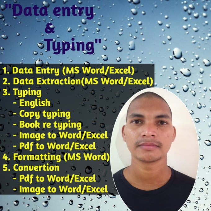 Data Entry In Ms Word Excel Typing English Image Pdf By Kumaridataexper Fiverr 4473