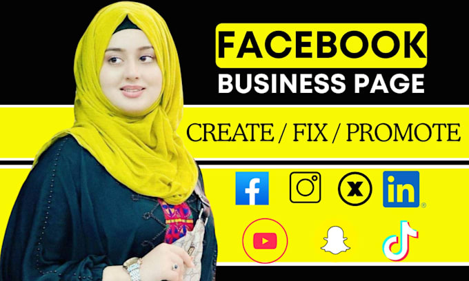 create, fix, setup your facebook business page