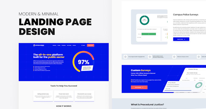Do responsive modern and professional landing page design by ...