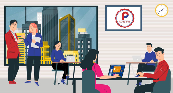 create premium custom 2d animated explainer video in 24 hour