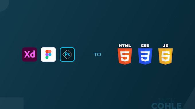 Convert your figma, xd and psd designs to html by Jackcohle | Fiverr