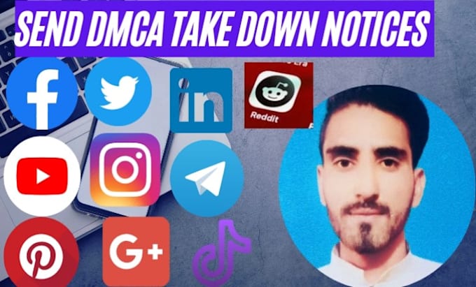 send dmca takedown notices to remove pirated,illegall,leaked,defaming content