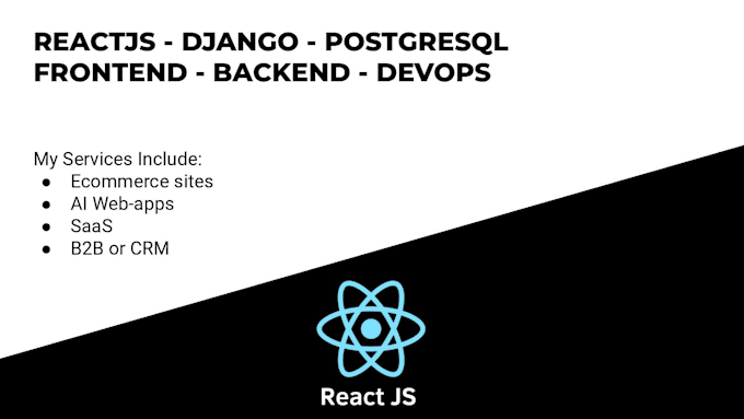 Develop a reactjs and django web app from figma to deployment by ...