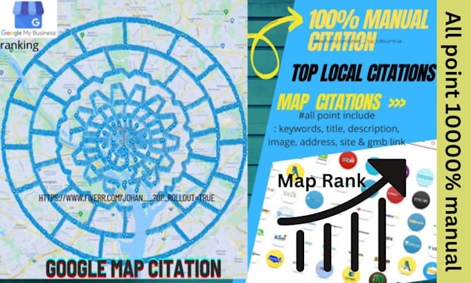 do manual 1500 google map citations to rank up your business in your city