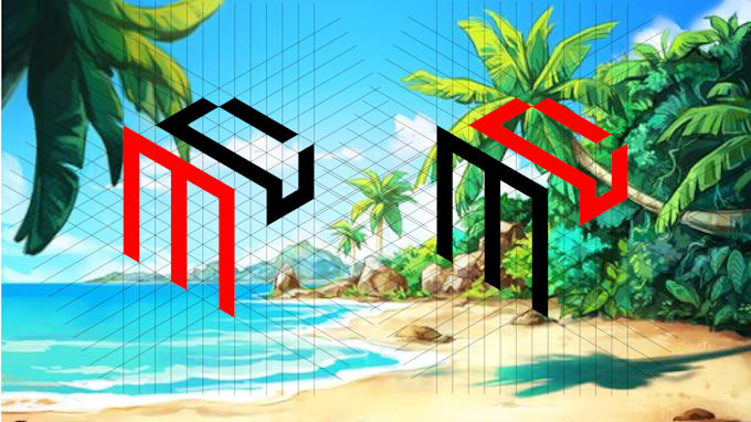 design initial grid or website logo in 24 hour