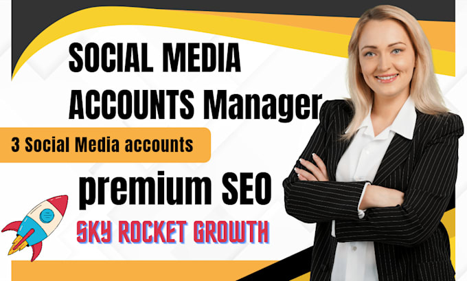 be your social media accounts manager and personal assistant , content creator
