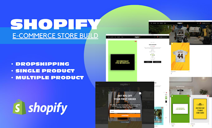 design or redesign your shopify ecommerce website