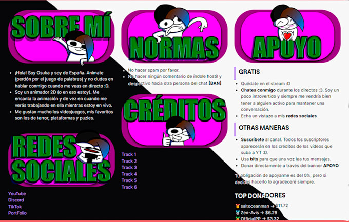 draw banners for your twitch channel