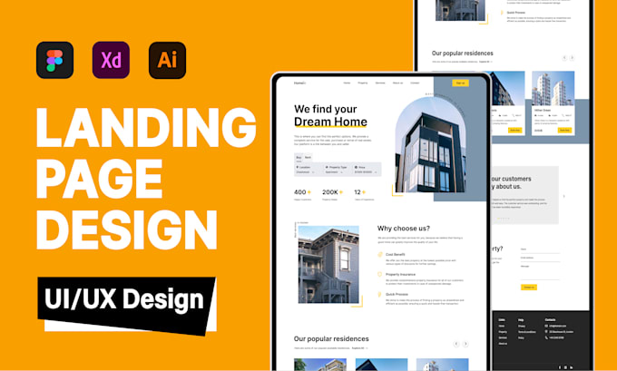 Design and redesign a unique landing page ui ux by Aisaa1 | Fiverr