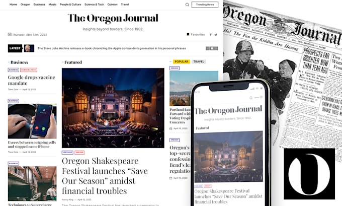 publish articles and interviews on the oregon journal US