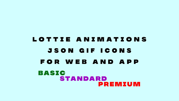 create a lottie json animation from your vector file for the web or app
