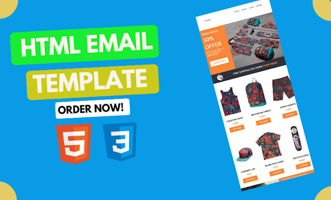 design and code HTML email template