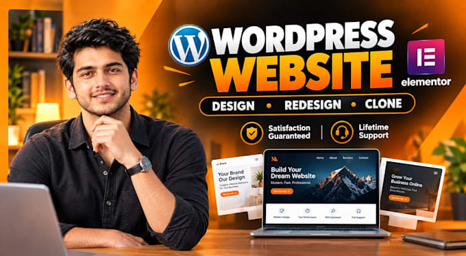 design, redesign, and migrate, any wordpress website using elementor