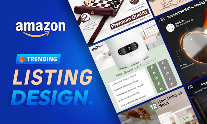 design amazon listing images, a plus content, infographics