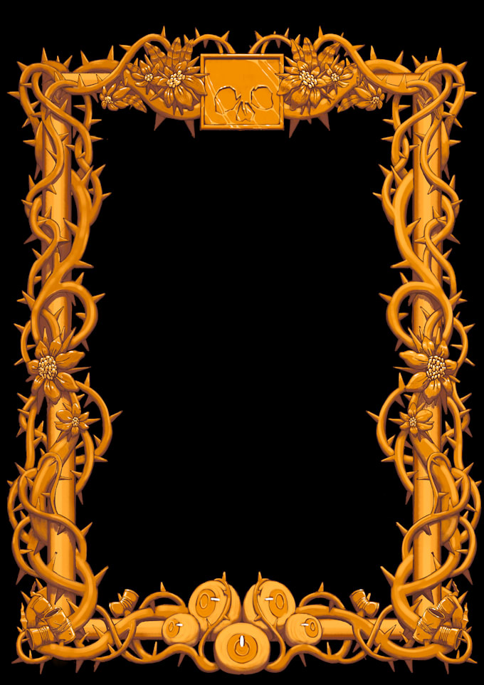create a digital frame with the elements of your preference