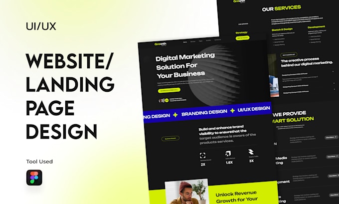 Design website or landing page ui ux in figma by Rif_interactive | Fiverr