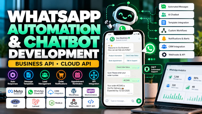 build whatsapp automation and chatbot solutions