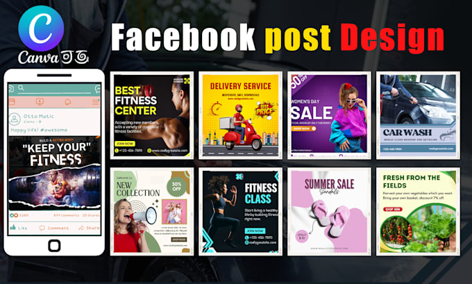 Create canva designs for social media on any platform by Azizur5368 ...