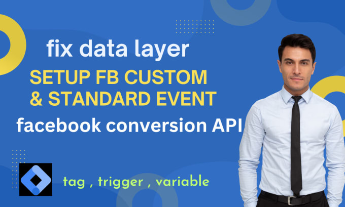 do fix data layer, gtm, capi, setup standard and custom event