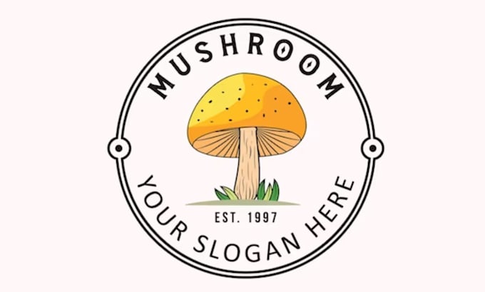 design modern awesome mushroom logo
