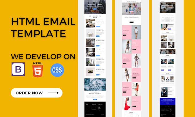 Create responsive html email template by Hamzakhan_tech | Fiverr