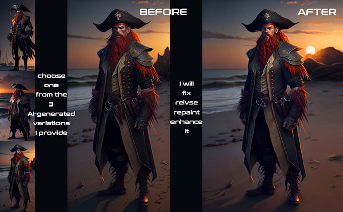 create and fix ai character art for you