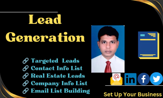 will do lead generation and targeted email list for any business
