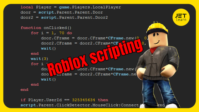 Create a roblox script by Yeeted1400