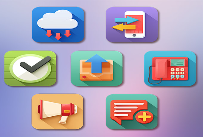 Download Design Svg Flat Shaded Icon Set For App And Website In 24 Hours By Freedom 001 Fiverr