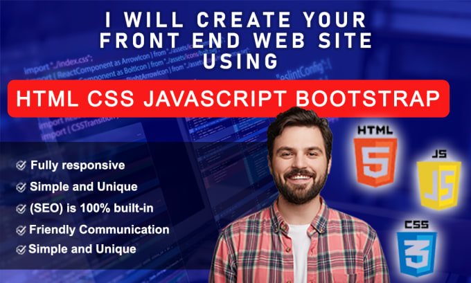 Create your corporate website using html, css,javascript by Encalk | Fiverr