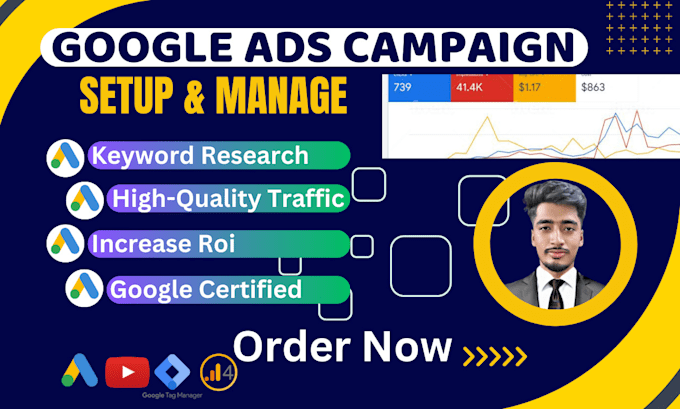 create, setup and manage your google ads adwords PPC  campaign