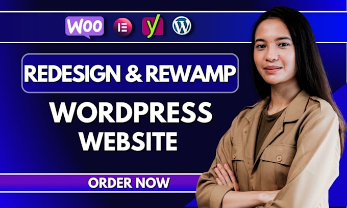design, redesign wordpress, or revamp the website in 24 hours