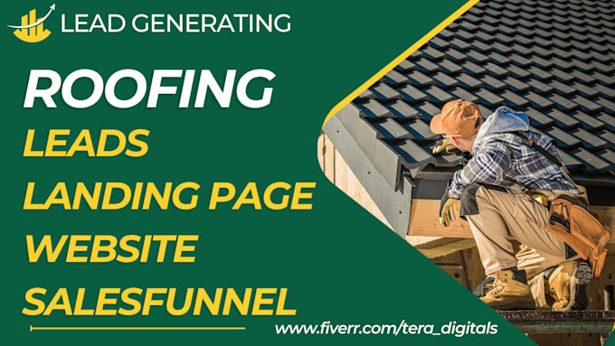create high converting roofing website sales funnel for roofing leads generation