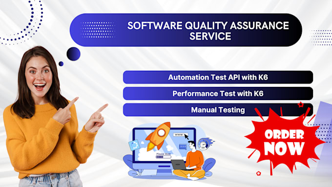 do manual test, website api automation or load test using k6