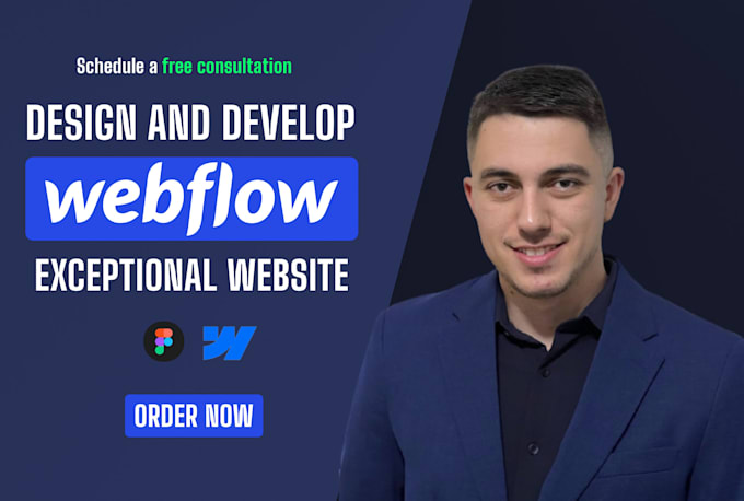 design and develop an exceptional responsive webflow website