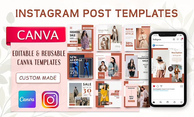 design instagram post templates with canva