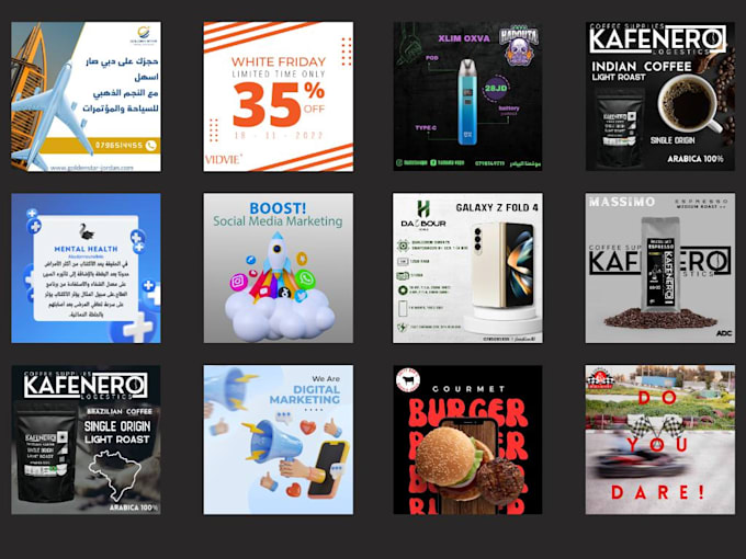 Design canva social media templates for your brand by Mahmoudnsour | Fiverr