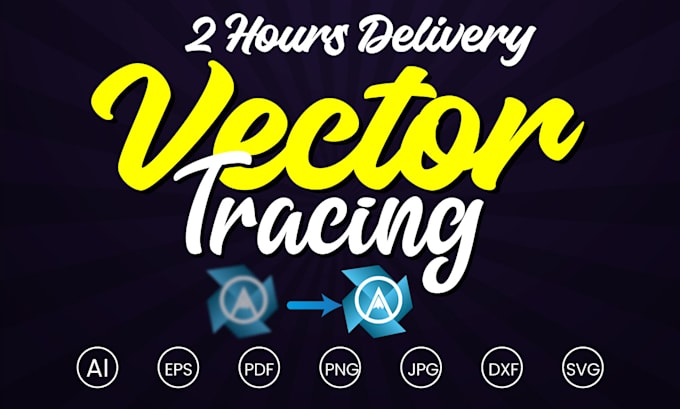 vector tracing and convert logo to vector in 2 hours