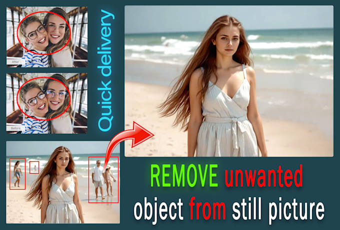 remove object from photo and face swap any picture