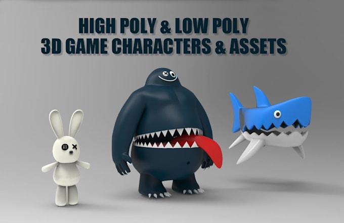 design 3d character and cartoon model in blender