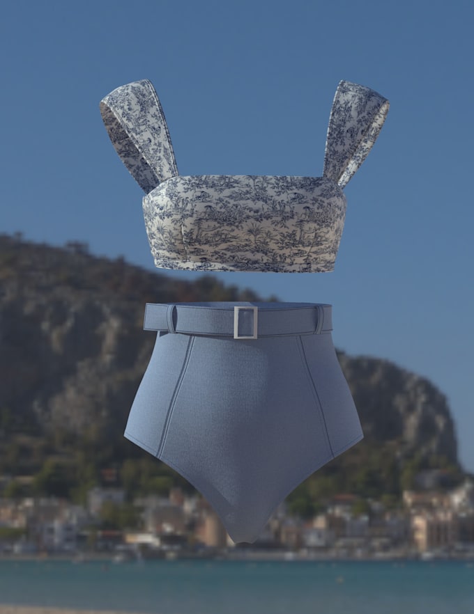 create 3d visualization of swimsuit